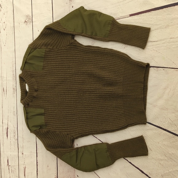 DSCP Valor Collection Wool Sweater, pullover, military, army olive green, sz 42 - Picture 3 of 13